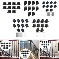 10x Iron Baluster Shoes for Staircase Stairway Hardware Sturdy Heavy Duty