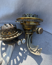 2 brass duplex hinks oil lamp