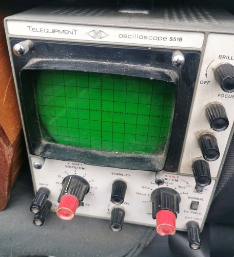Vintage analogue oscilloscope - vintage,