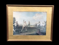 Victorian Cricket Scene Print