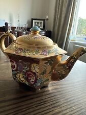 sadler teapot gold