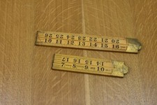 Two Good Used  Rabone No.1167 Boxwood Four Fold Rules, 24" & 36"