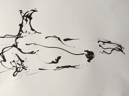 Original signed ink sketch - original,