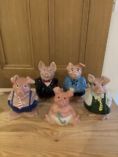 Full Set Of NatWest China Pigs Piggy Bank