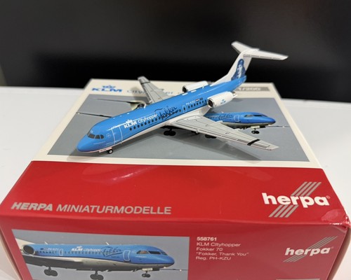 Herpa klm fokker 200 - herpa, 70