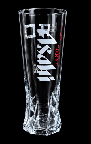 Single asahi beer pint glass - asahi,