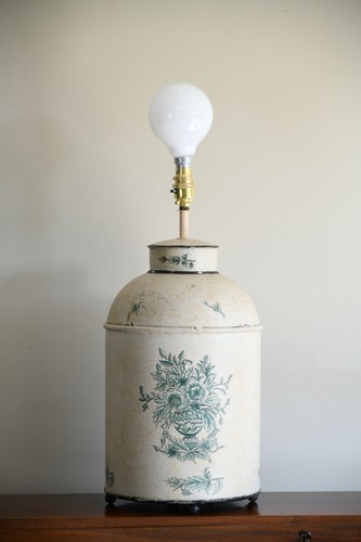 Toleware tea cannister - toleware,