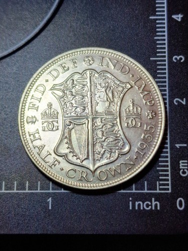 1935 king george half crown - 1935,