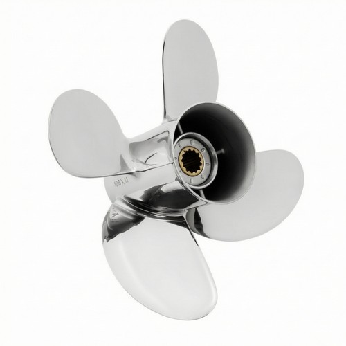 Outboard propeller polished - outboard,