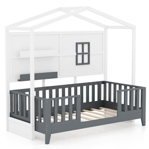 Wooden kids bed frame - wooden, toddler