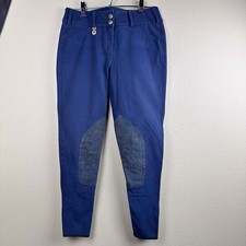 Pikeur Women US 26 Breeches Knee Patch Navy Blue