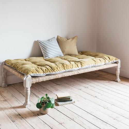 Graham and green velvet bed - and,