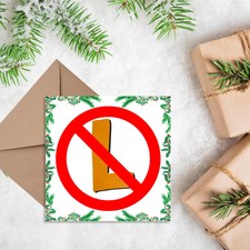 Funny Pun Christmas Card, Unusual Christmas Card, Xmas Card for Puzzlers