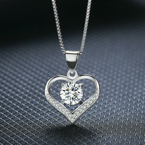 Heart crystal pendant 925 - heart,