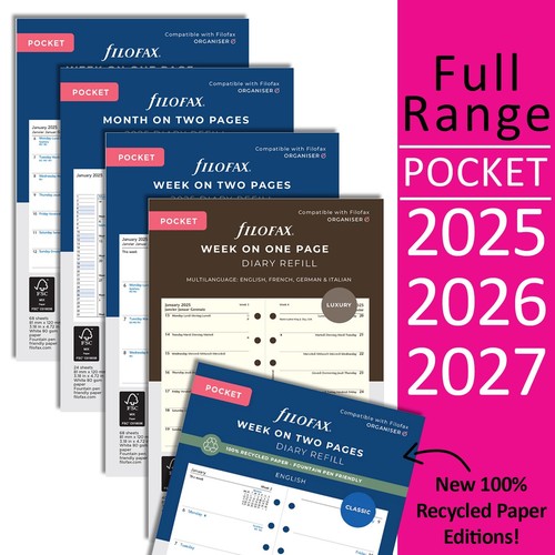 Filofax pocket diary - pocket, 2027