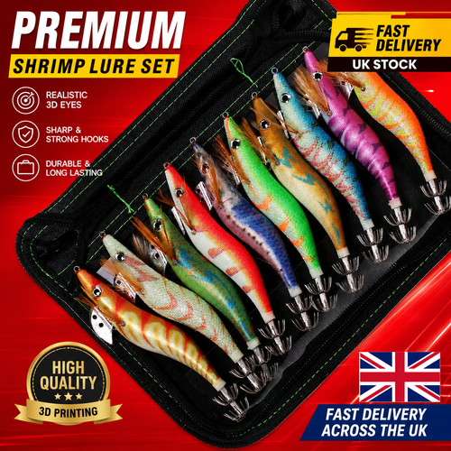 10pc luminous squid jig hook - squid,