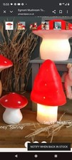 Egmont Mushroom Toadstool Lamp/Night Light - Red Medium - Heico