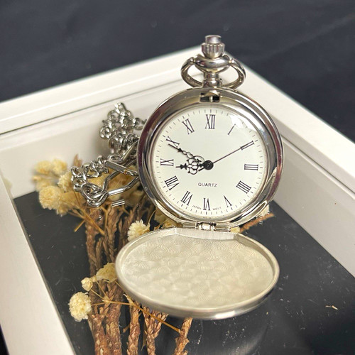 Silver half hunter - hunter, quartz