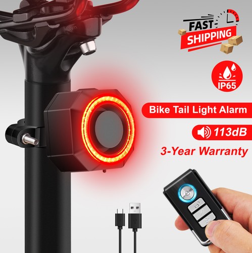 Bike rear light alarm - alarm, remote