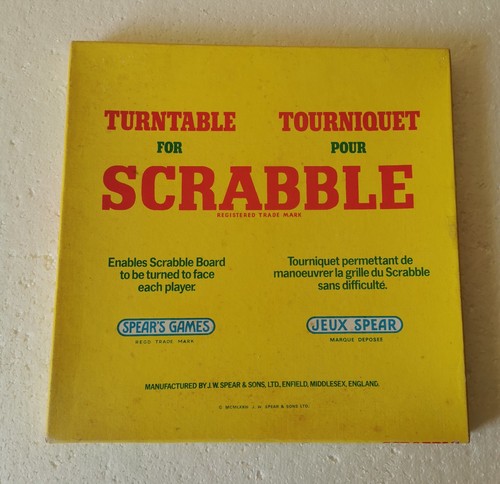 Boxed scrabble turntable - scrabble, made