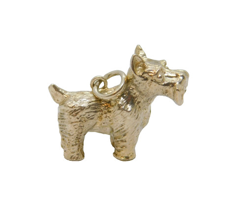Sterling silver scottie dog - sterling,