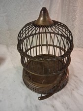 Antique Small Brass Bird Cage Ideal For Display