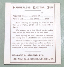 Original Holland And Holland