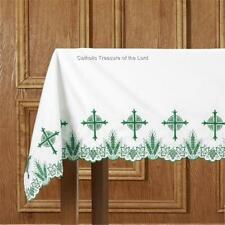 White Altar Frontal Green