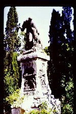 1971 Old Found 35mm Slide Transparency Statue St Francis Assisi Italy Kodachrome