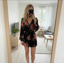 Primark Black Floral Romper