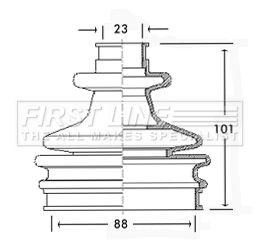 First line drive shaft - line,