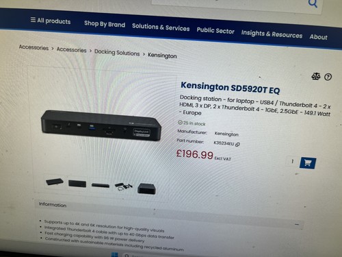 Kensington sd5920t - kensington, eq