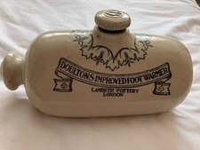 Antique Doulton’s Improved Foot Warmer - Lambeth Pottery London Exeter