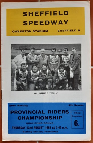 Sheffield speedway programme - sheffield,