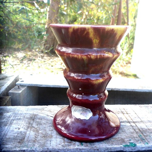 Casey ware pottery vase 10cm - ware,