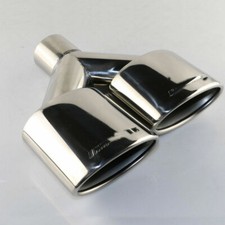 For AMG Dual Universal Exhaust Stainless Steel Oval Exhaust Tip - Right Side 2.1