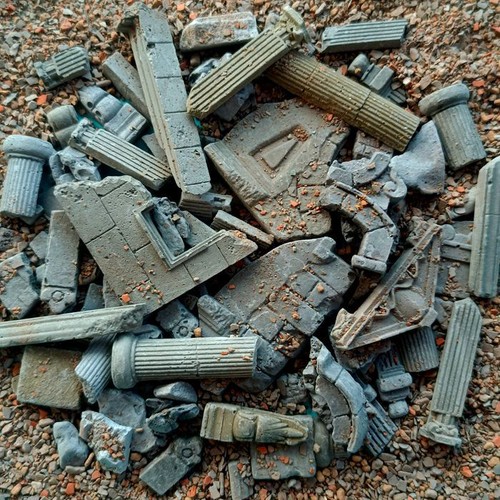 Scale diorama ruins - diorama,