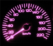 Pink LED Dash Gauge Light Kit