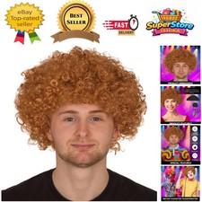 Vibrant ginger afro wig - vibrant,