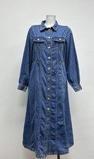 Ex Denim Co 100% Cotton Denim Midi Dress **SIZE DOWN** With Pockets Sizes 4-20