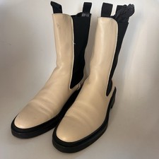 Massimo Dutti Cream Leather