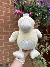Mamas & and Papas pale yellow soft and cuddly toy duck height 11ins bird chick