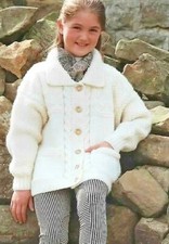1977 GIRLS CHUNKY CABLE JACKET