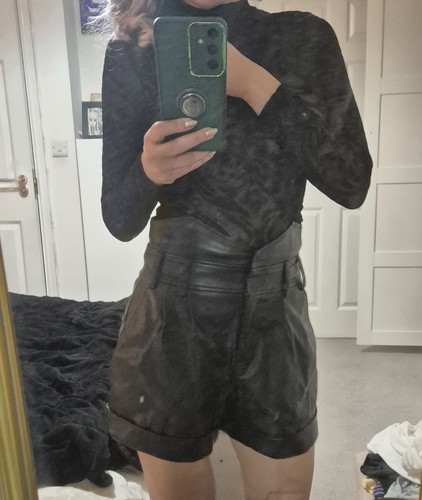 River island black leather - island,