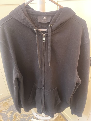 Hoodie in black mens - h,