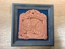 Handmade Terracotta Cat Tile