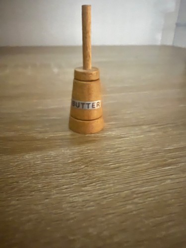 Dolls house wooden butter - wooden,