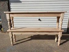 Pine farmhouse country Bench