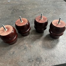 Sturdy Wooden Sofa Feet x 4 Solid Wood Legs