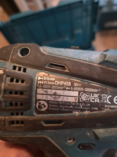 Makita dhp458 combi drill 18v - combi,